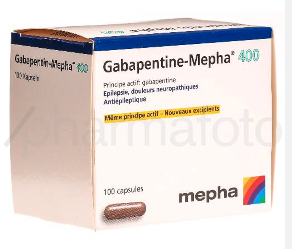 Gabapentin-Mepha 400 mg 100 caps